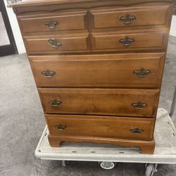 Ethan Allen Chippendale Style Maple Highboy Chest of Drawers