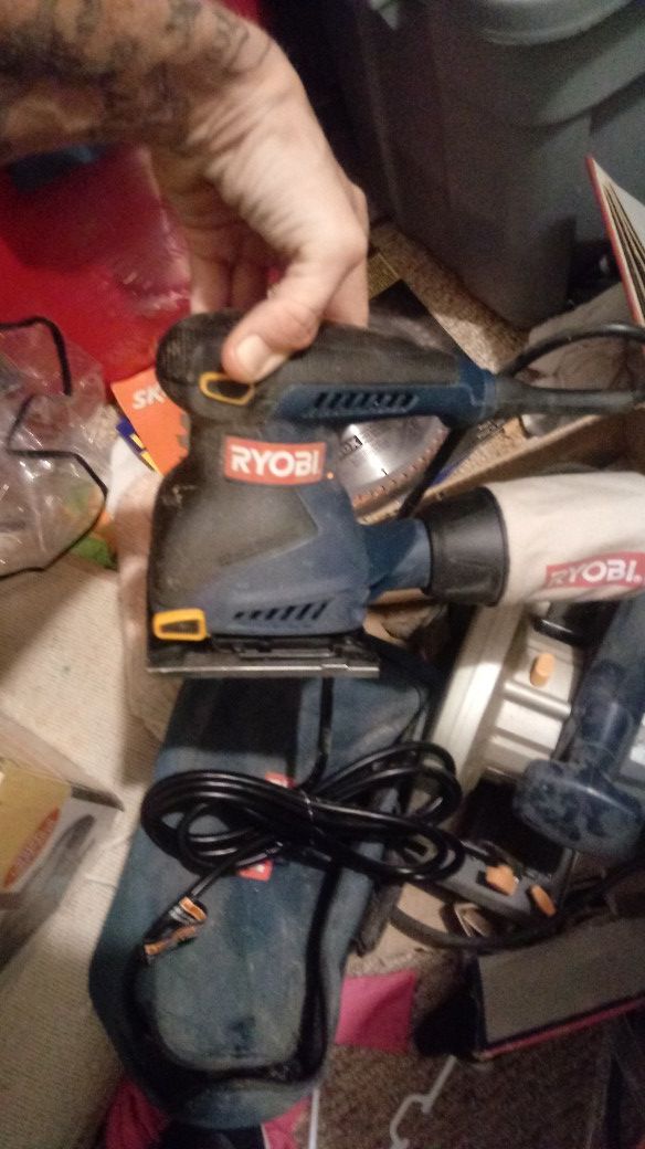 Electric sander and skill saw