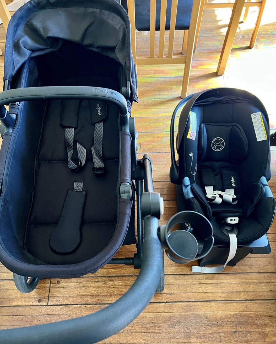 Cybex EOS 5-in-1 Travel System Stroller + Lightweight Aton G Infant Car Seat