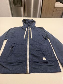 Vuori Blue Heather Zip-Up Hoodie $40 OBO