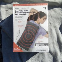 Sharper Image Heat Calming Messaging Weighted Heating Pad
