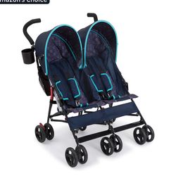 Delta Children LX Side-by-Side Double Stroller — NEW Sealed 