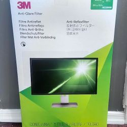 3M™ Anti-Glare Screen Filter for Monitors, 23" Widescreen (16:9), Reduces Blue Light, AG230W9B