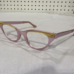 Vintage 50s Tura Gold/Pink  Sunglasses or Eyeglasses Frame 12k GF 