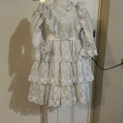 Vintage Retro Doll Or Ghost Girl Halloween Costume 