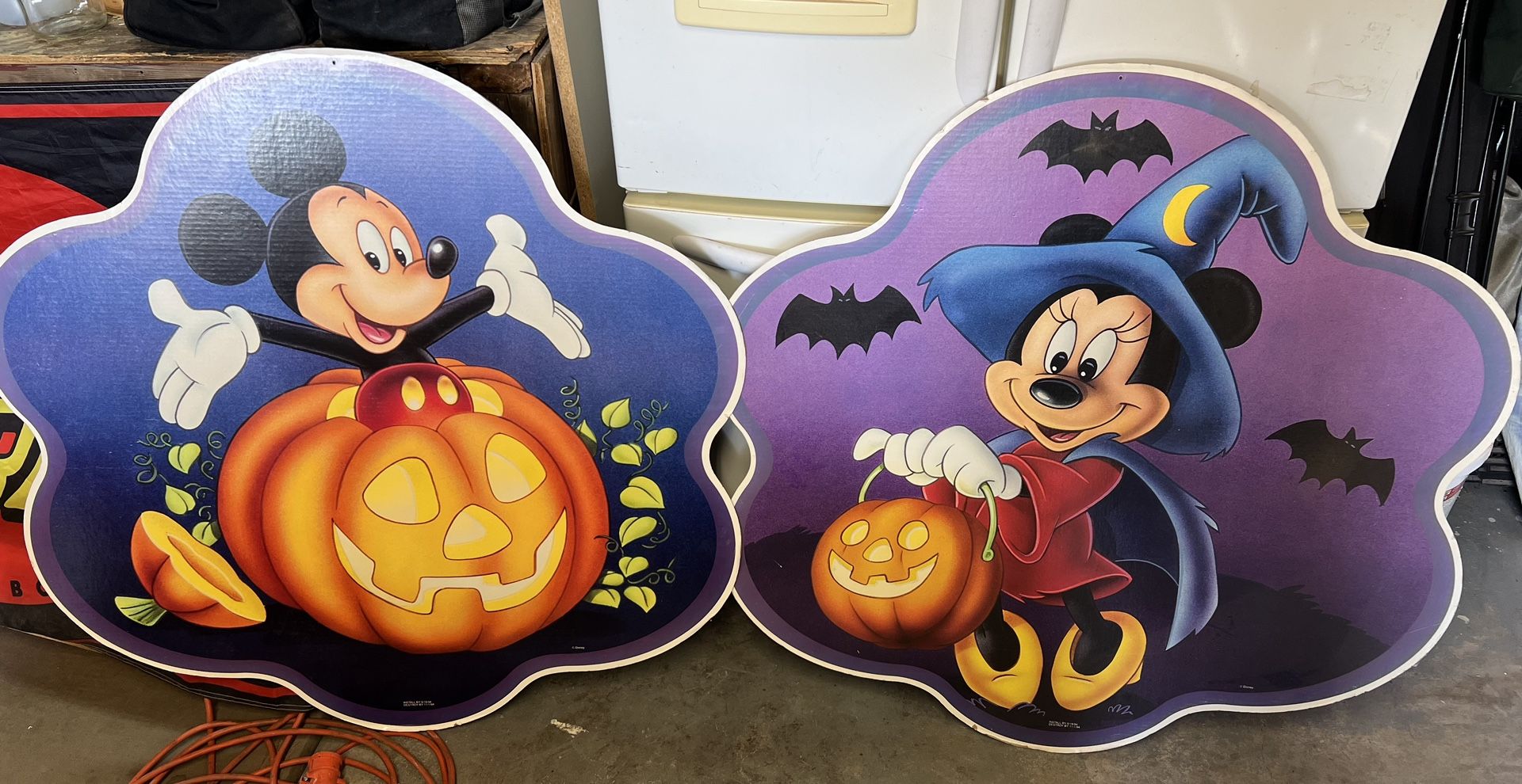 Old Disney Advertising From The early 90s On Cardboard