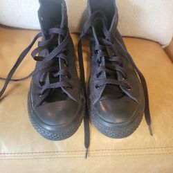 Youth Black Chucks( Converse All Star) sz 2y