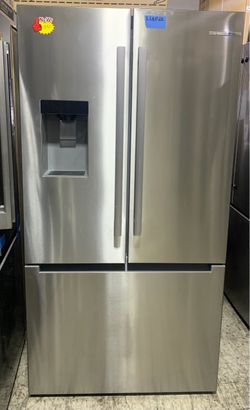 Stainless Steel French Door Refrigerator with Ice Dispenser