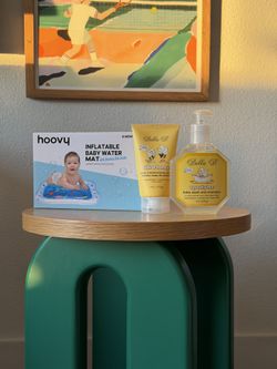Inflatable Baby Water Mat AND Bella B Wash/lotion Set 