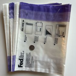 FedEx Adhesive Shipment Label Pouches (15×)