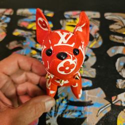 LV DOG KEYCHAIN