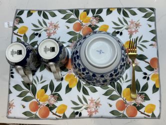 2XDish Drying Mat Floral Print Microfiber kitchen drying mat, 20x15 inches