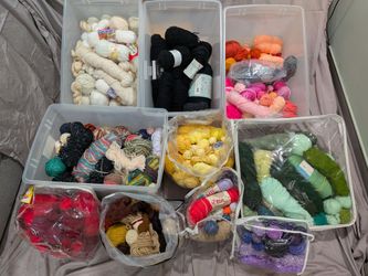 Yarn - Lot of Hundreds of Balls and Skeins