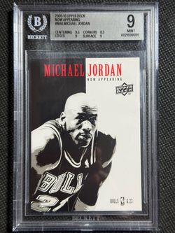 2009 Upper Deck Michael Jordan Now Appearing Insert #NA-6 BGS 9 MINT SCARFACE