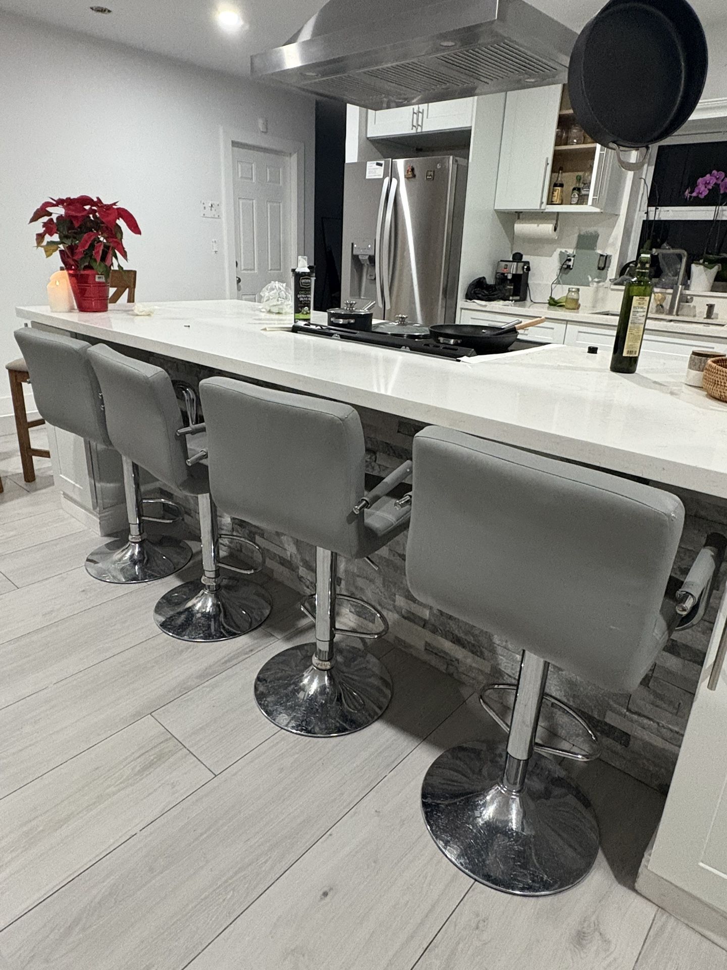 Counter Stools, Set Of 4 Height Counter Bar Stools 