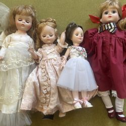 4 large vintage dolls in San Francisco cash only. Madame Alexander $20 Each