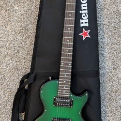 NEW Heineken Epiphone Les Paul Guitar w/ Case