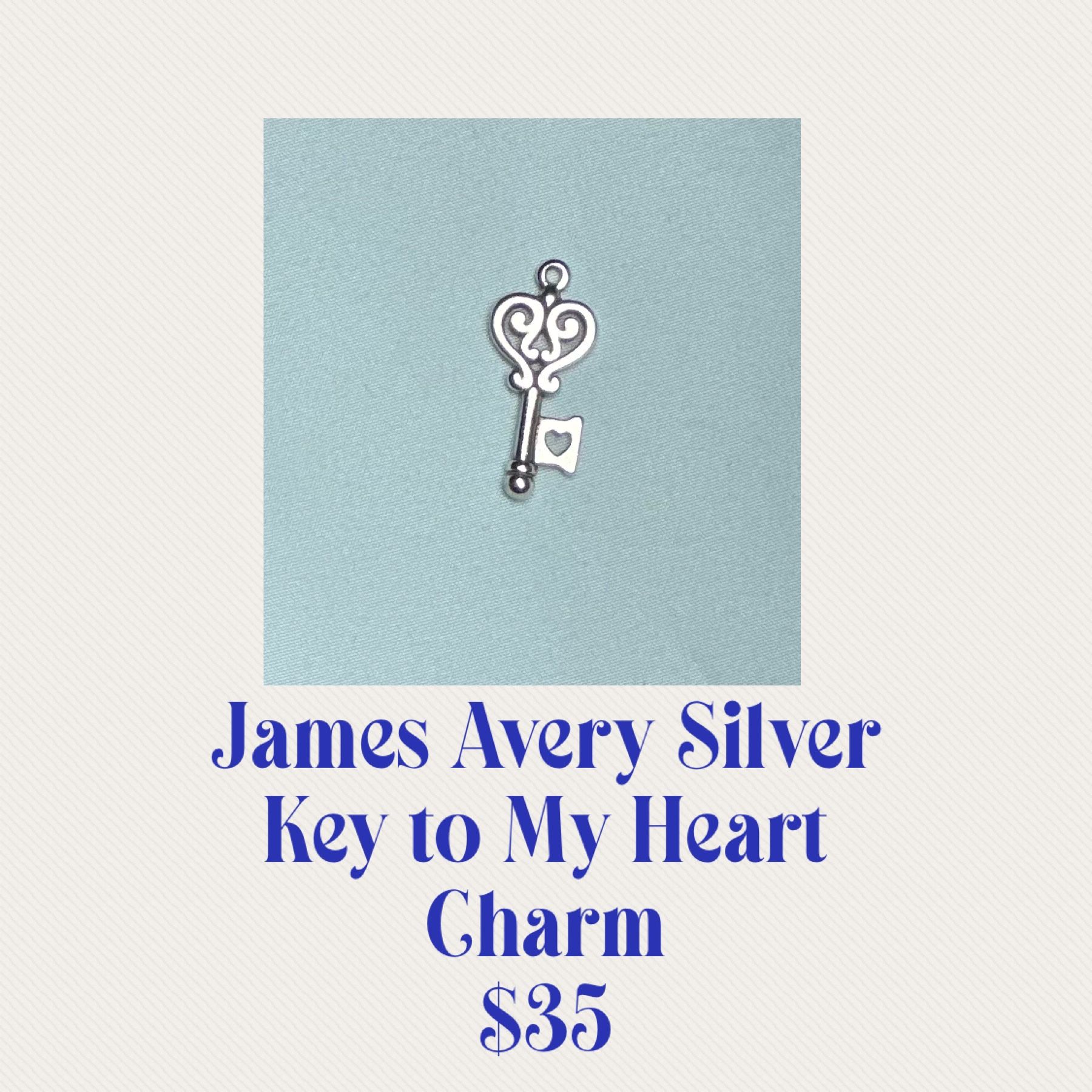 James Avery Key To My Heart