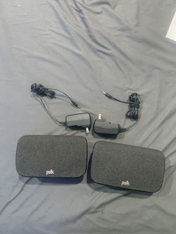 Polk speakers and Skullcandy Crusher Evo Sensory Bass Wireless Over-Ear Headphones