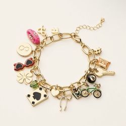 Kaye Spade Target Charm Bracelet 