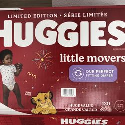 Huggies Limited Edition, Little Movers, Diapers, Size 4