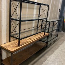 Shelving And Bench For Sale