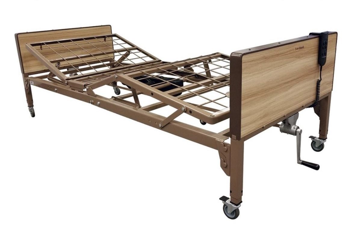 Full-Electric Twin Size Bed w-Full Side Rails-Pkg