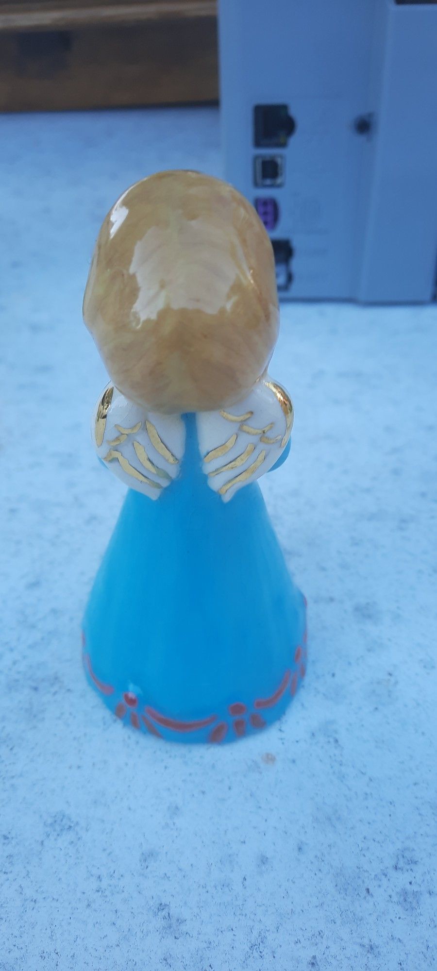Vintage Porcelain Figure Of A Lil Girl Angel Singing