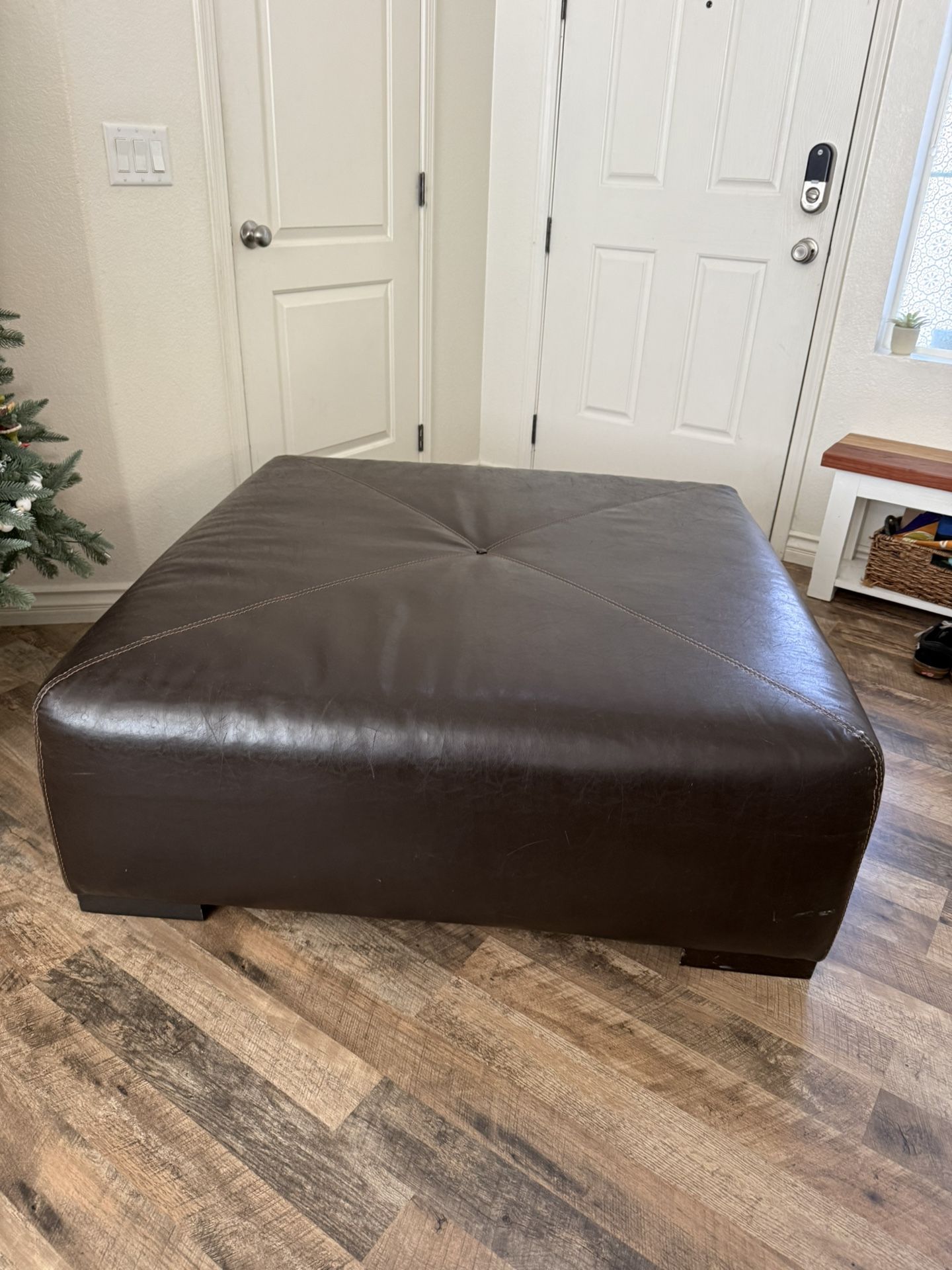 Large “leather” Ottoman