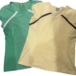 New Nike dri fit tops bundle women XL  green and yellow