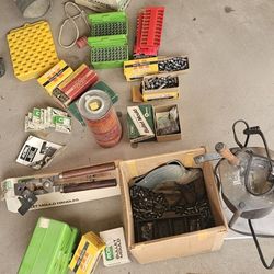 Bullet Reload Kit RCBS Bullet Lubricator Lyman Furnace Lead & More !! 