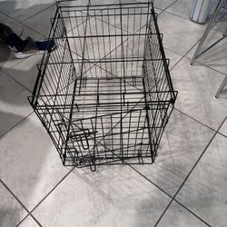 Black Metal Dog Cage