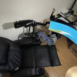 Modified Sofa with dual monitor mounts