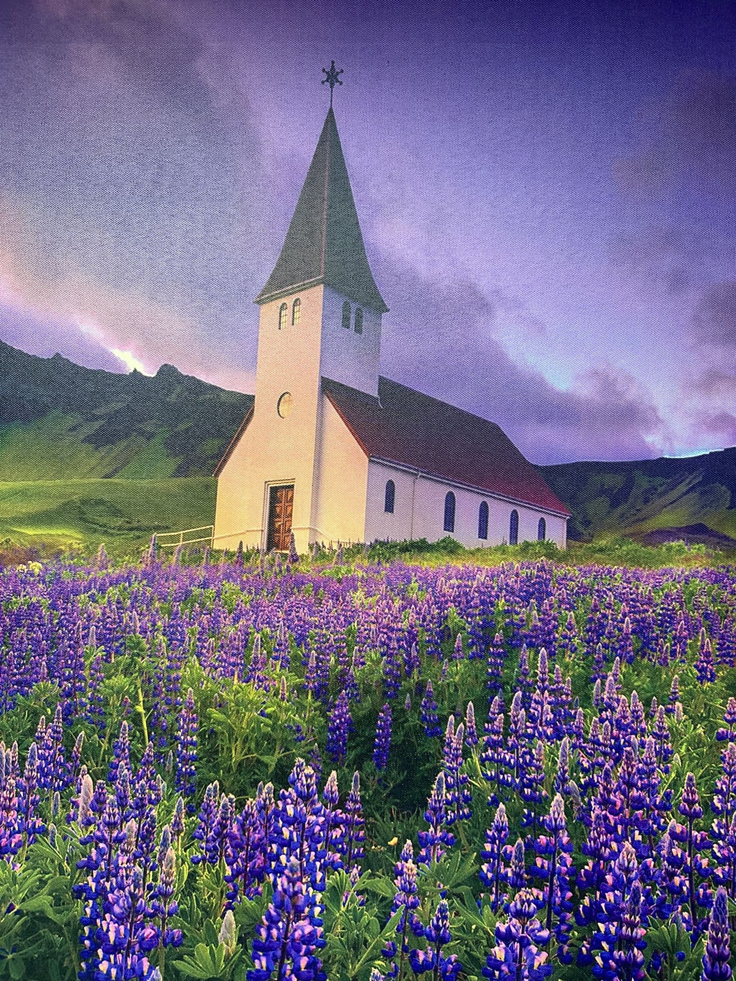 Canvas Art - Vikurkirja Church