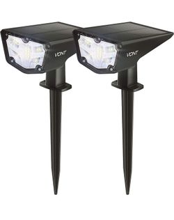 LED Outdoor Solar Lights, [2 Pack] 