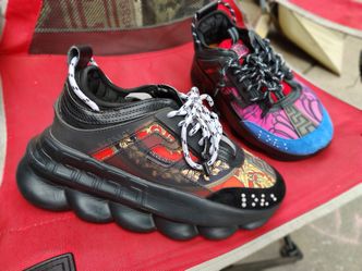 Versace chain reaction multicolor designer shoes