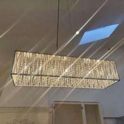 Chandeliers Cristal And Metal Silver 