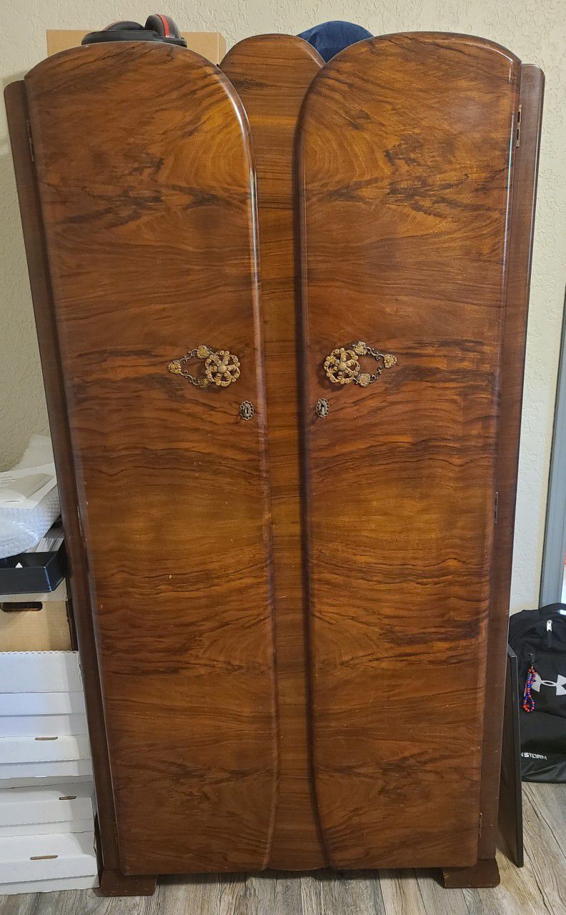 Antique Armoire and Vanity