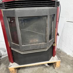 Red Pellet stove