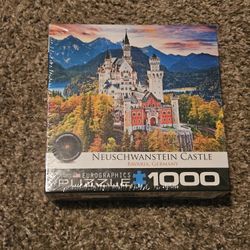 New Sealed NEUSCHWANSTEIN CASTLE 1000 PIECE JIGSAW PUZZLE 
