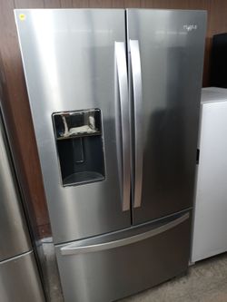 Whirlpool stainless steel french door refrigerator - Free delivery