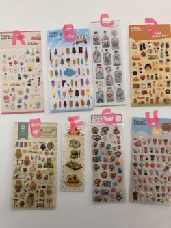Hard plastic stickers from Asia