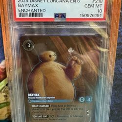 Disney Lorcana BayMax Enchanted #218 PSA 10