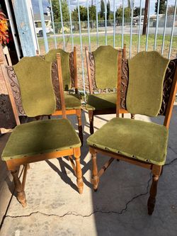 Victorian antique chairs set of four