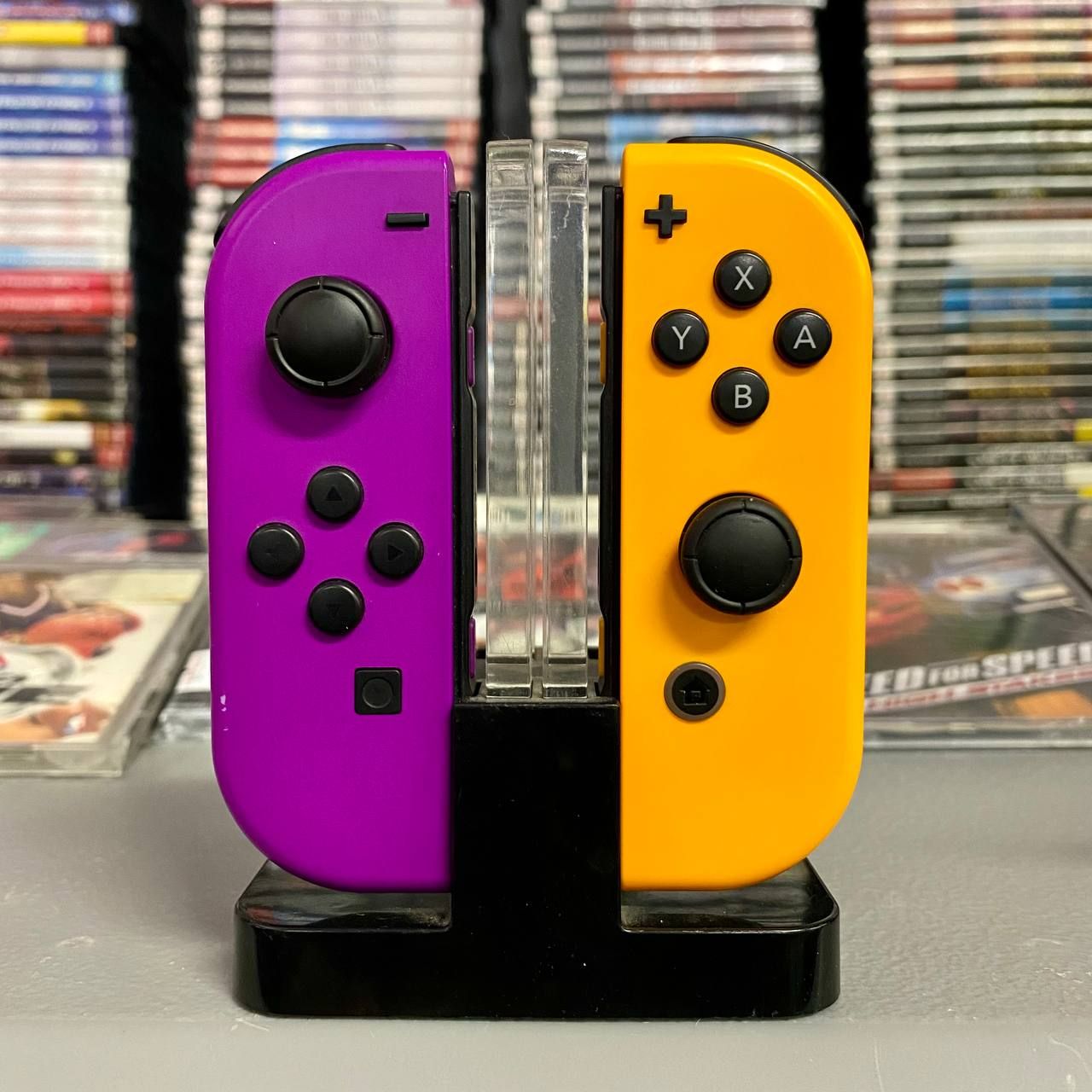 Nintendo Switch Joy-Con Controller - Neon Purple/Yellow