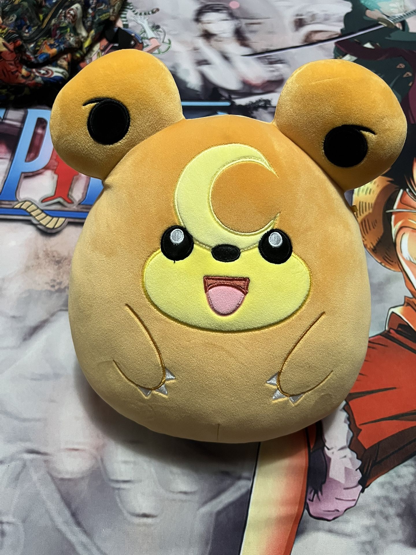 Nintendo Pokemon Squishmallows Teddiursa Plush 10”