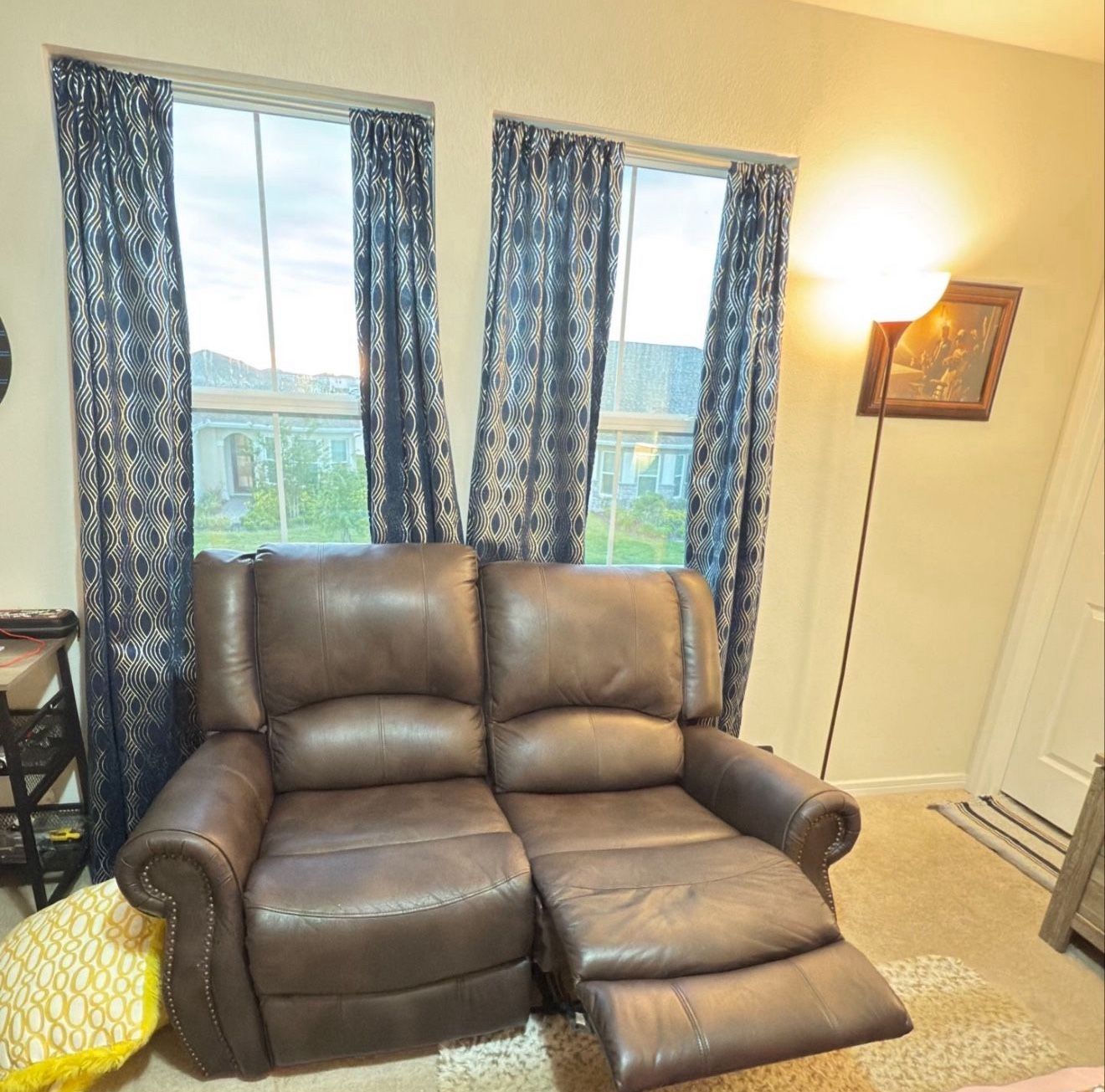 3-Tier Leather Reclining Sofa