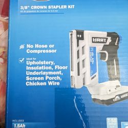 Hart 20-volt 3/8 inch staple gun
