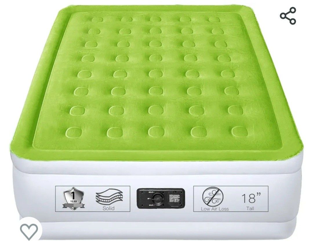 Yening Twin Air Bed, New, Green