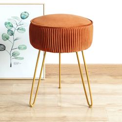 Pleated Vanity Stool